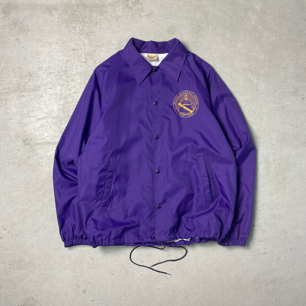 80年代 USA製 AUBURN SPORTSWEAR コーチジャケット カレッジプリント 