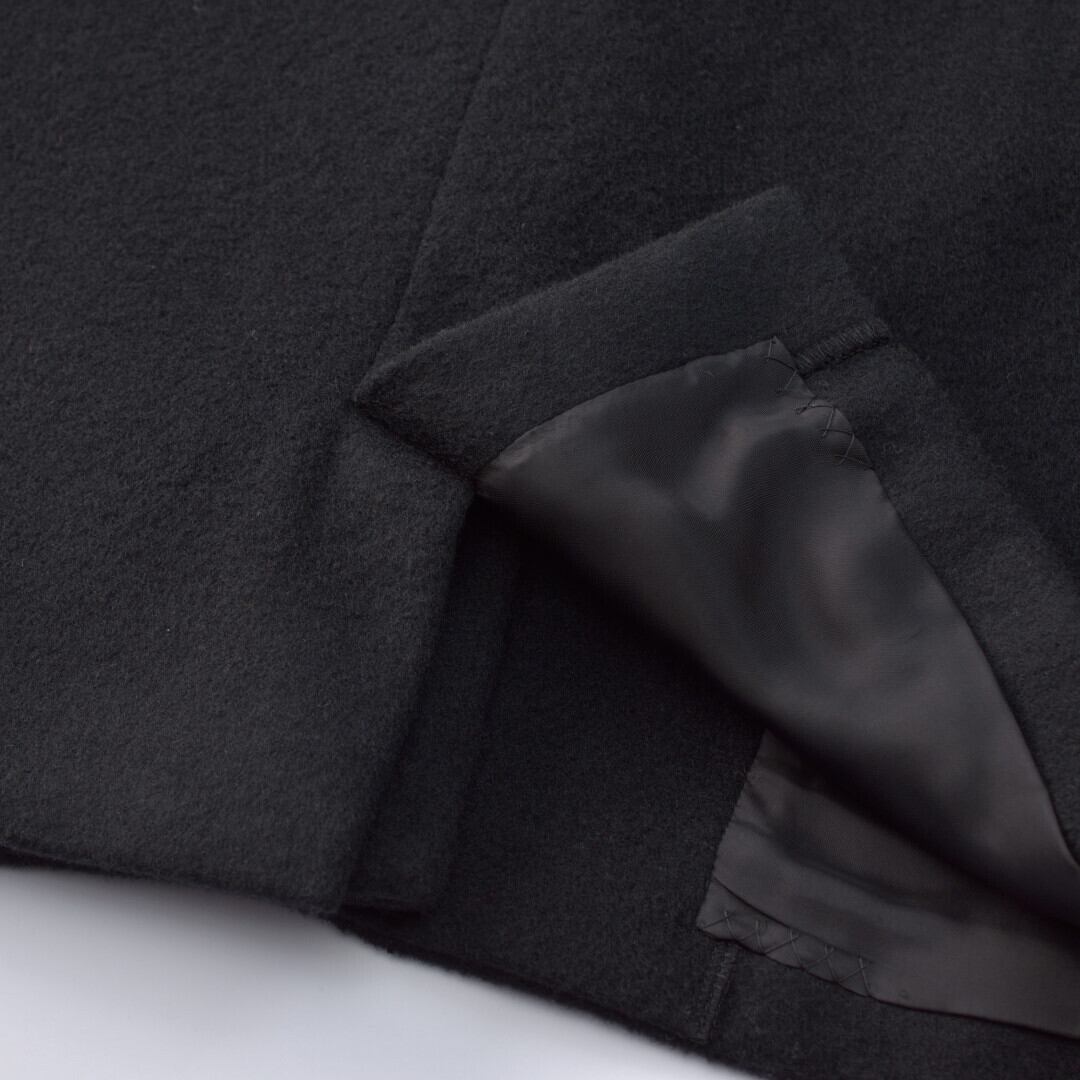 atelier naruse アトリエナルセ ビーバーウールノーカラージャケット