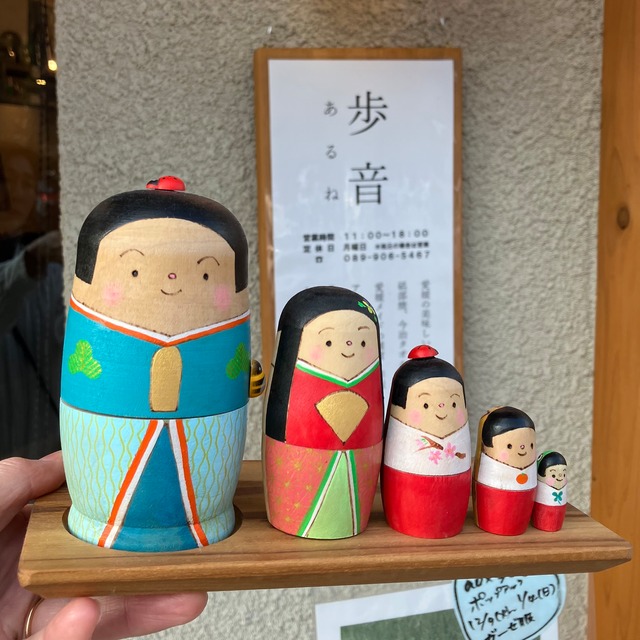 両面楽しめるリバーシブルマトリョーシカ  お雛様＆金太郎　松田知子