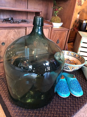 アンティークガラス壺
