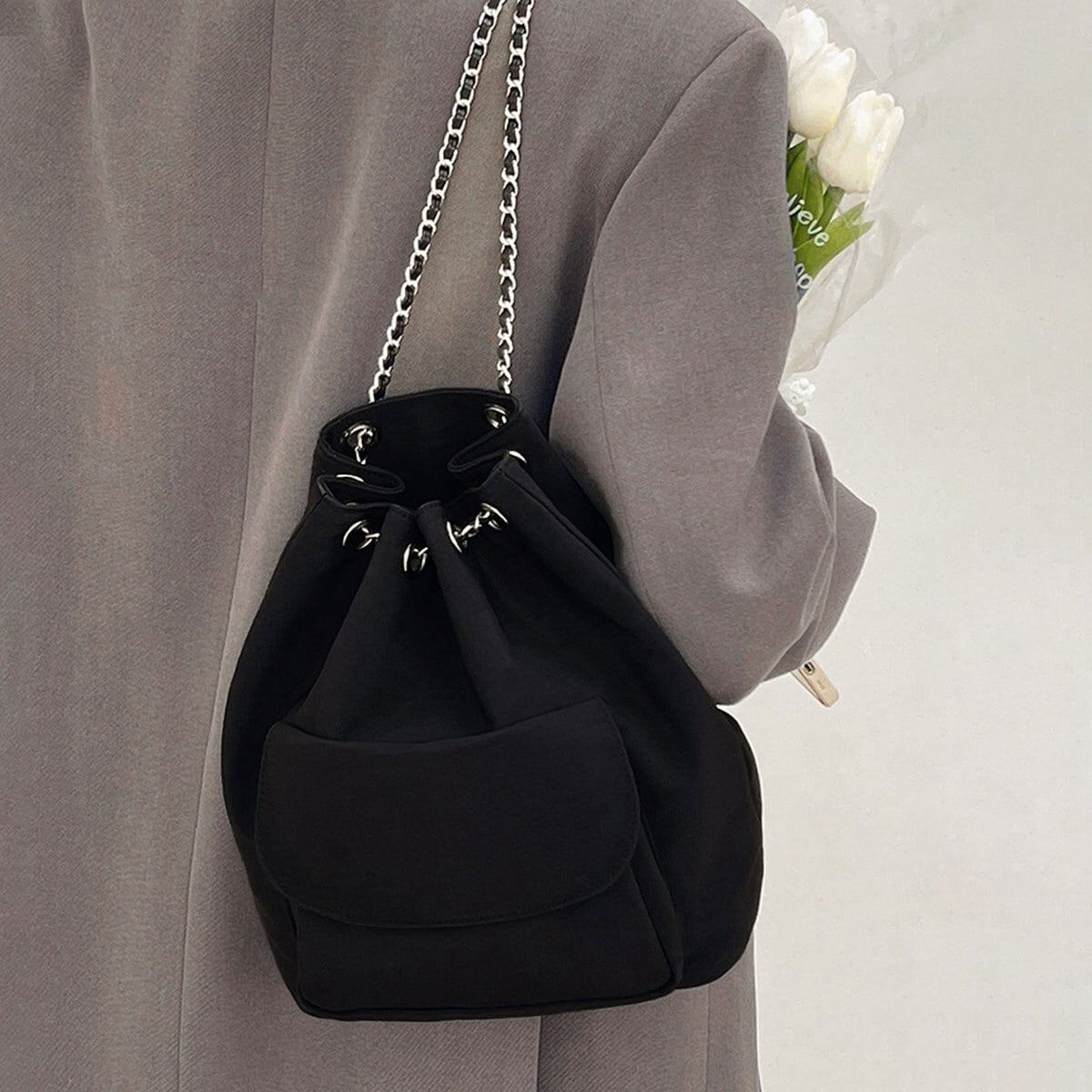 巾着 リュック ナップサック レディース 韓国 通勤 通学 大容量 軽量 大人 カジュアル かわいい おしゃれ ドローストリング バケットバッグ 大人可愛い 大人女子