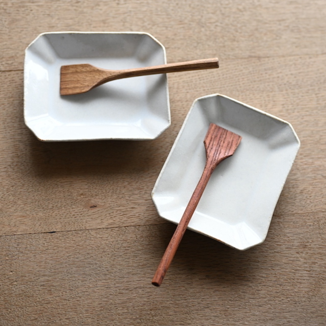 たくまポタリー 長方皿 小皿 白 / 2104700000235