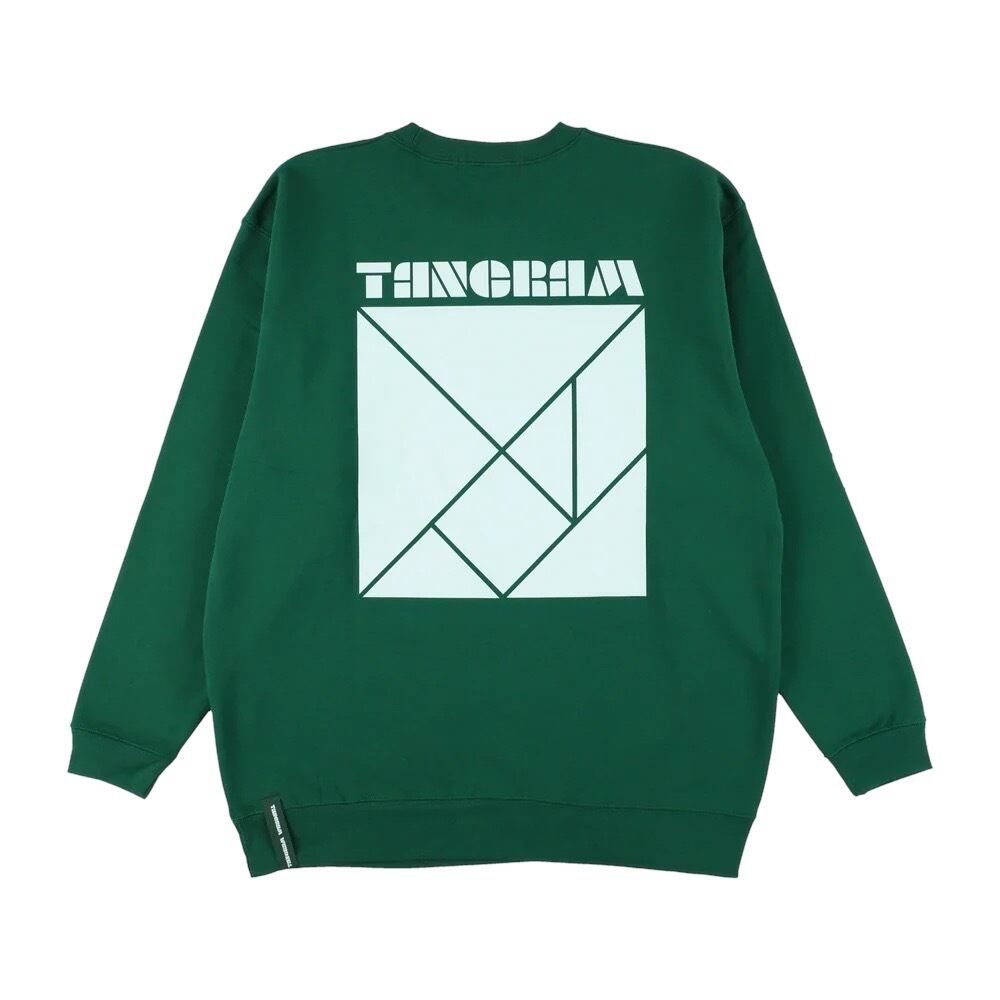 TANGRAM BASIC LOGO SWEAT CREW IVY GREEN