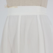 社交ダンス 衣装 スカート ホワイト系 チャコットロイヤルダンス Chacott ROYAL DANCE 白 無地 シンプル シフォン レッスン 練習 日本製 明るい 爽やか 上品 かわいい 透け感 ダンス衣装 オールホワイト