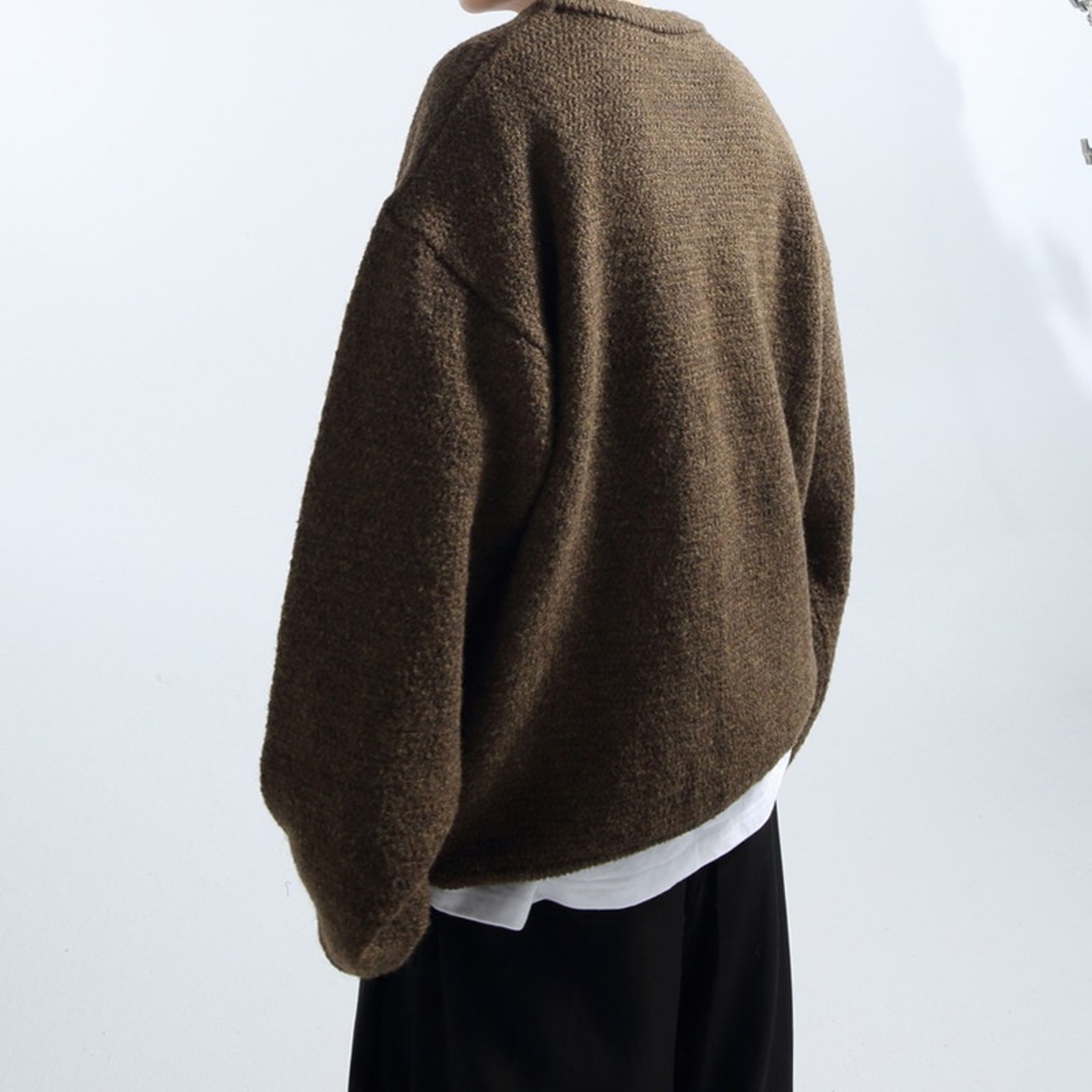 フェイクアルパカ調ソフトビッグニット　996