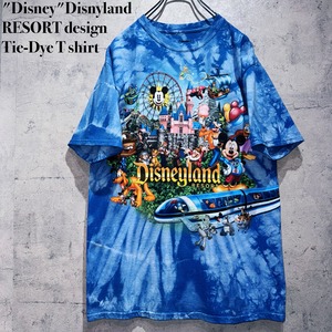 "Disney"Disnyland RESORT design Tie-Dye T shirt