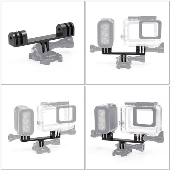 GoPro ゴープロ 9 8 7 対応 アクセサリー 左右 ツイン ジョイント T型