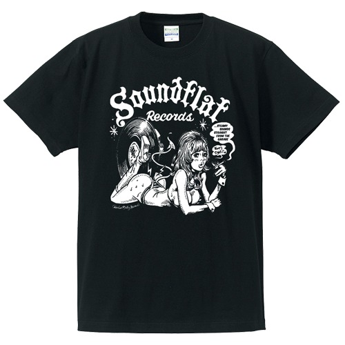 【EROSTIKA】エロスティカ "Soundflat Girl" T-shirt (BLACK) メンズＴシャツ