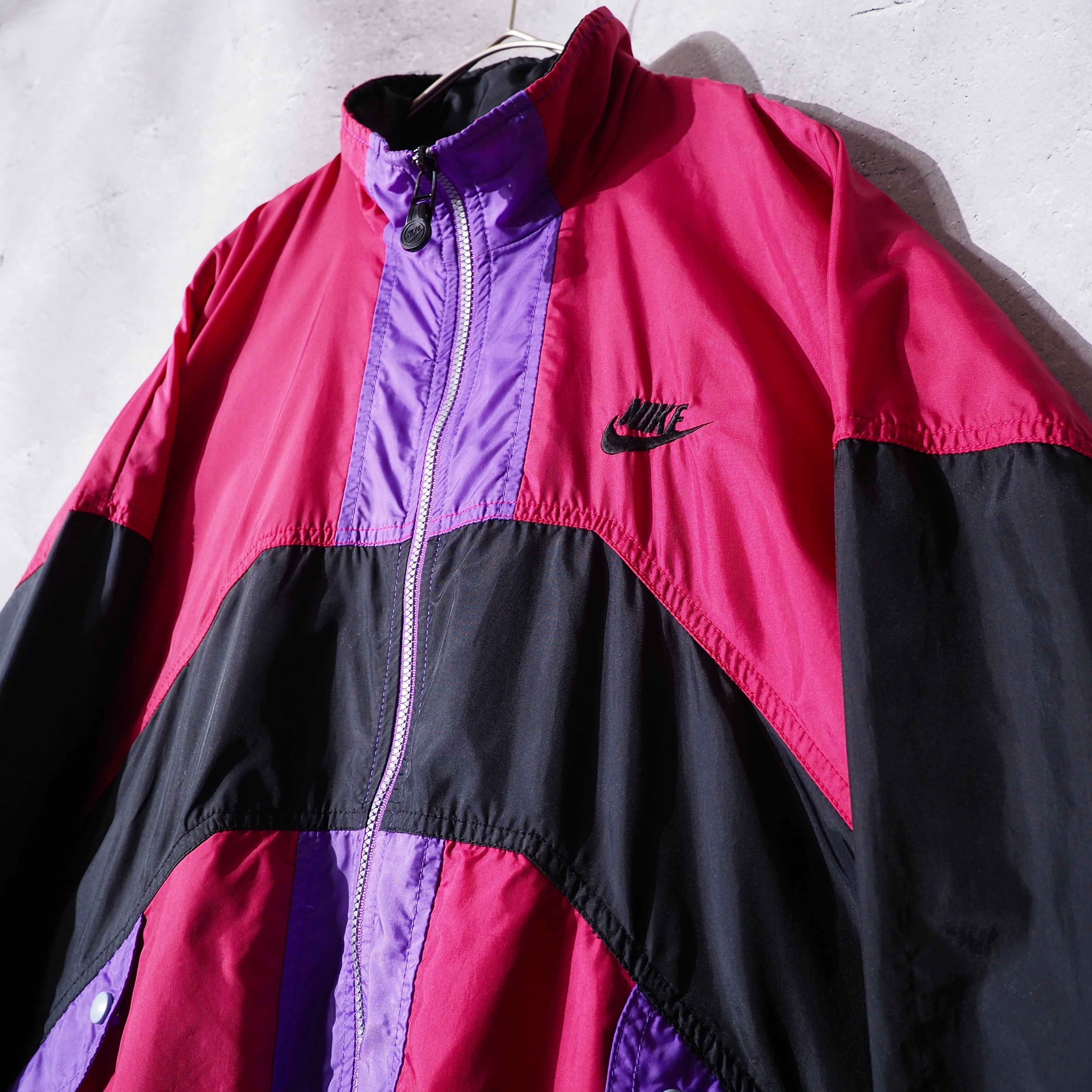 ” Nike ” Bewitching color panel switching design nylon jacket