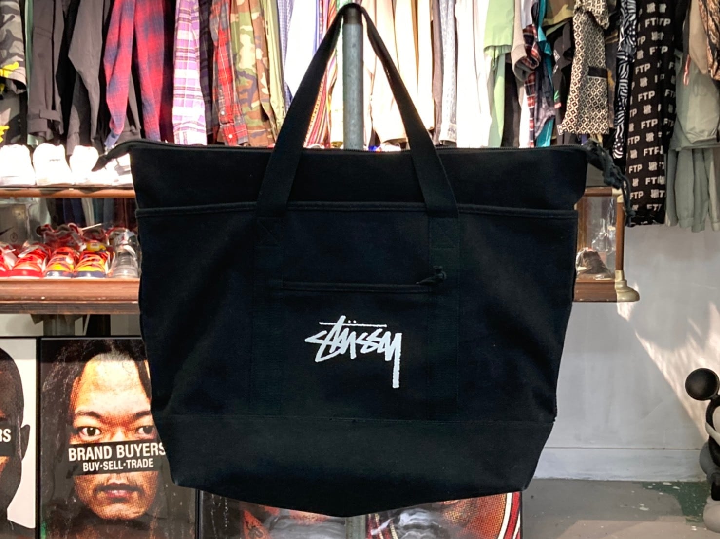 NIKE 20SS × STUSSY TOTE BAG BLACK CZ1521-010 50KC3485 | BRAND