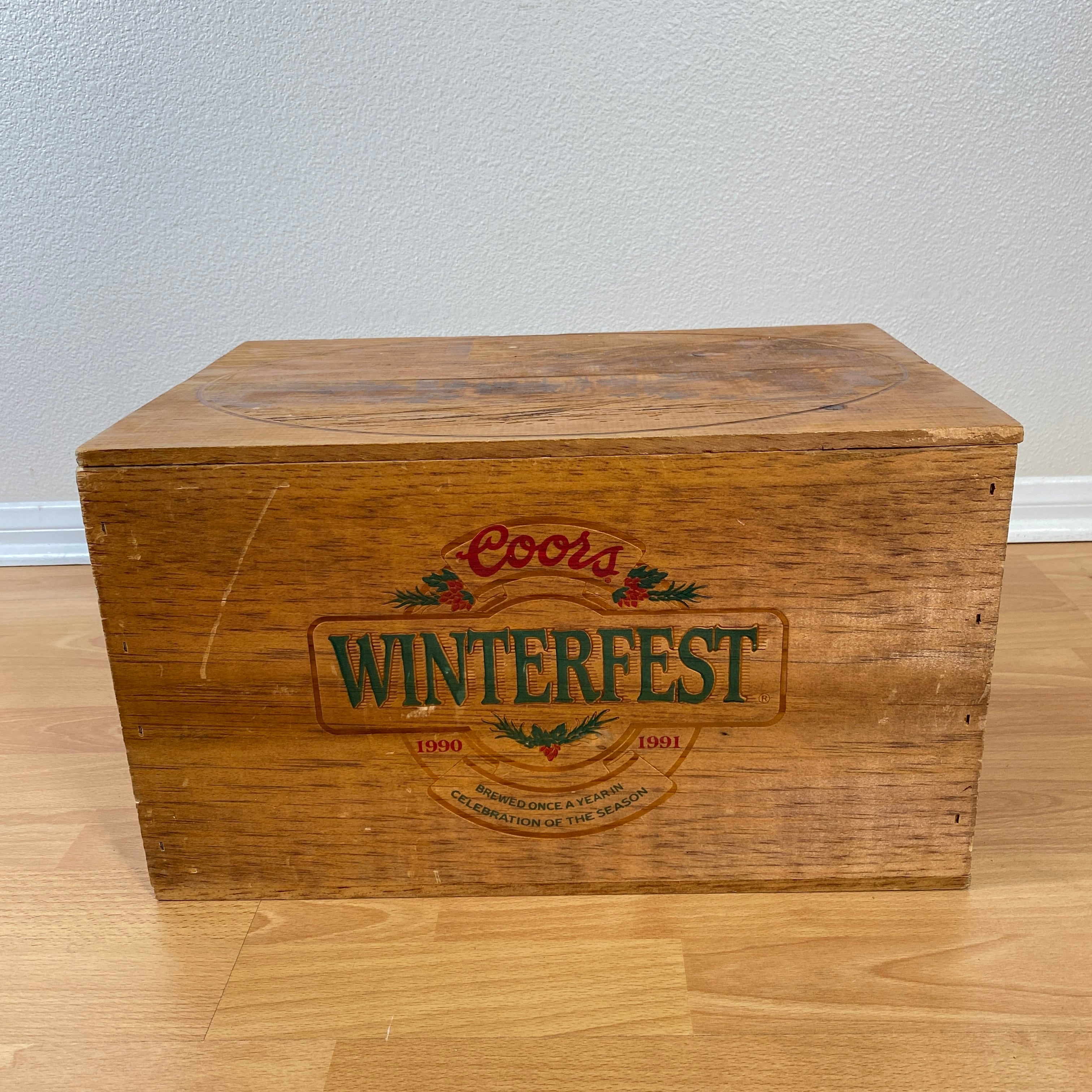 Coors ヴィンテージ木製ボックス Coors ヴィンテージ木製ボックス Coors ヴィンテージ木製ボックス