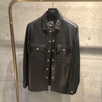Licht Adel　LS-ST01 Leather Shirt Black　leather riders jacket　受注生産GW期間限定
