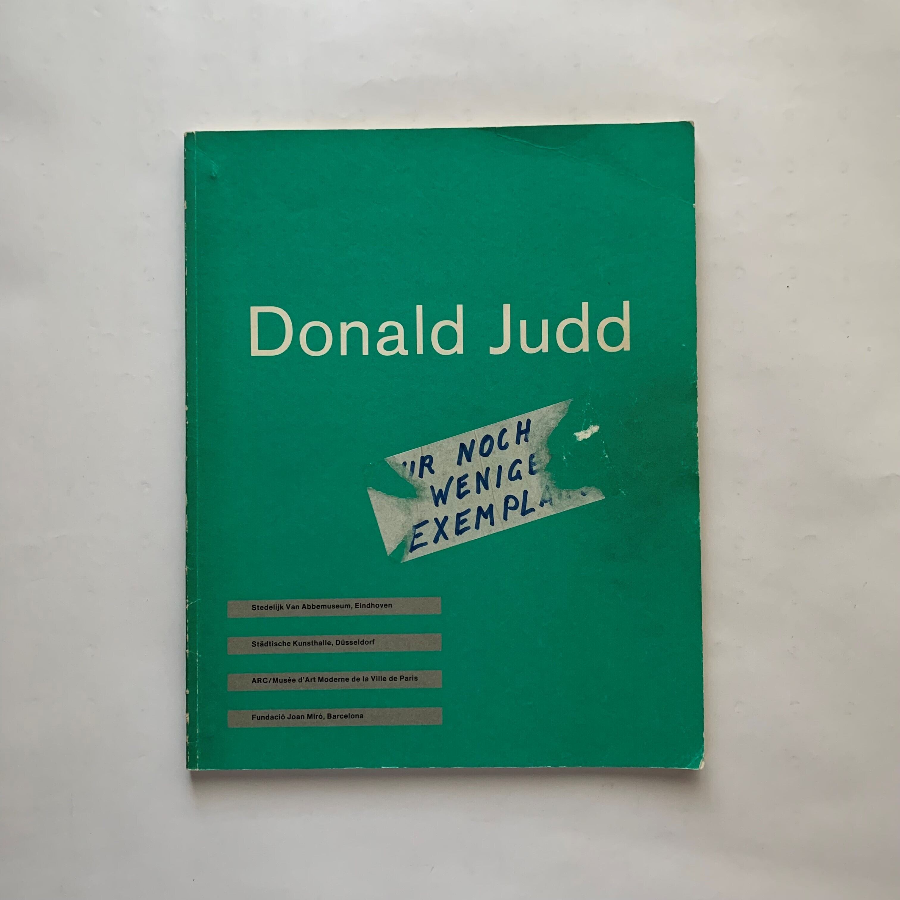 Donald Judd. 1987 – 1988 / ドナルド・ジャッド, Rainer Crone