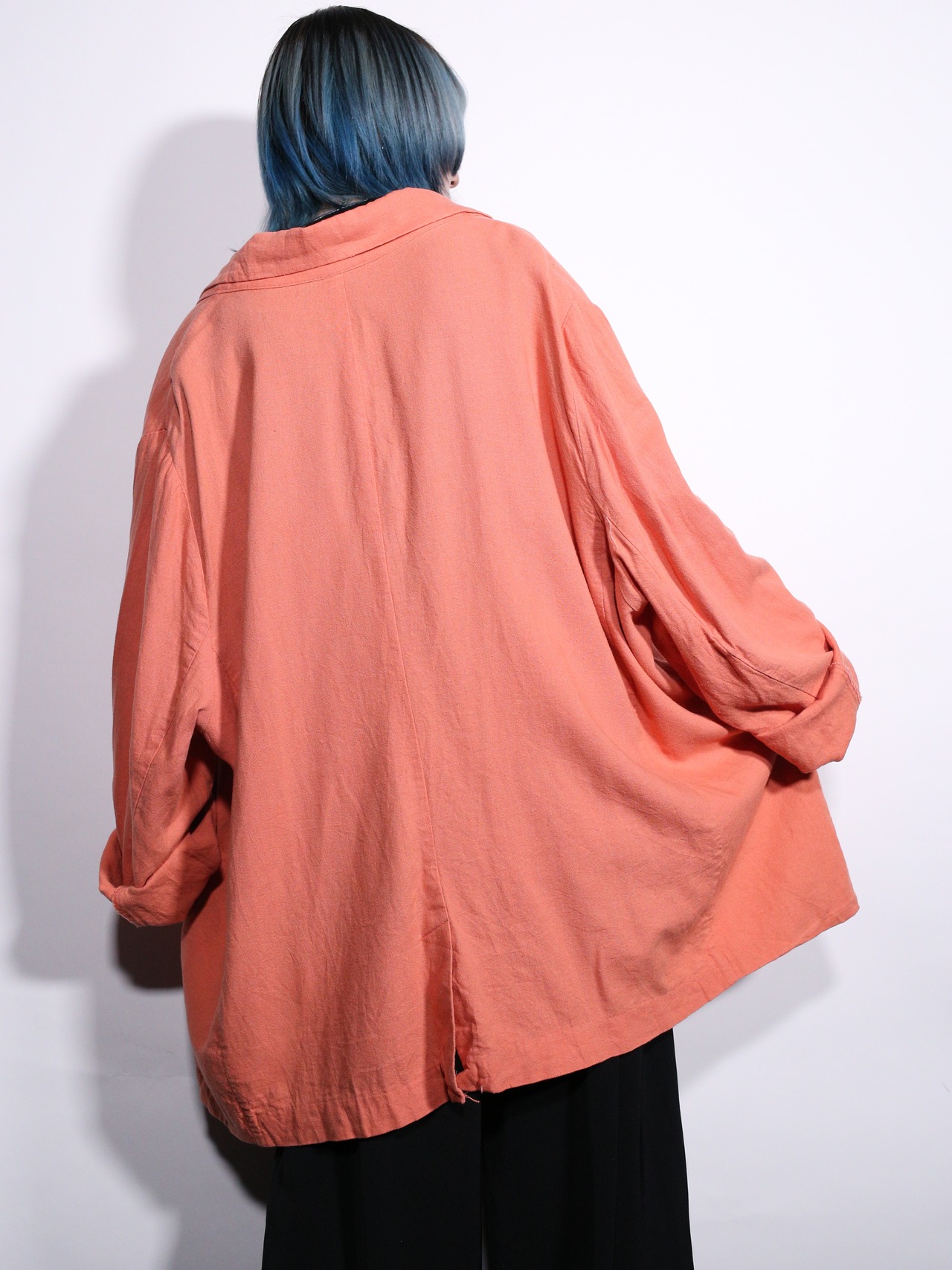 super wide silhouette good coloring easy tailored jacket - 6