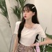 ✞ ソリッド カラーストラップレススリム♥カワイイ♥メッシュTシャツ シャツブラウス ソリッドカラー ✞ゴスロリ SM ミリ 甘ロリ クラロリ 和ロリ エレガント 黒ロリ 姫ロリ 華ロリ BB-BB3739932