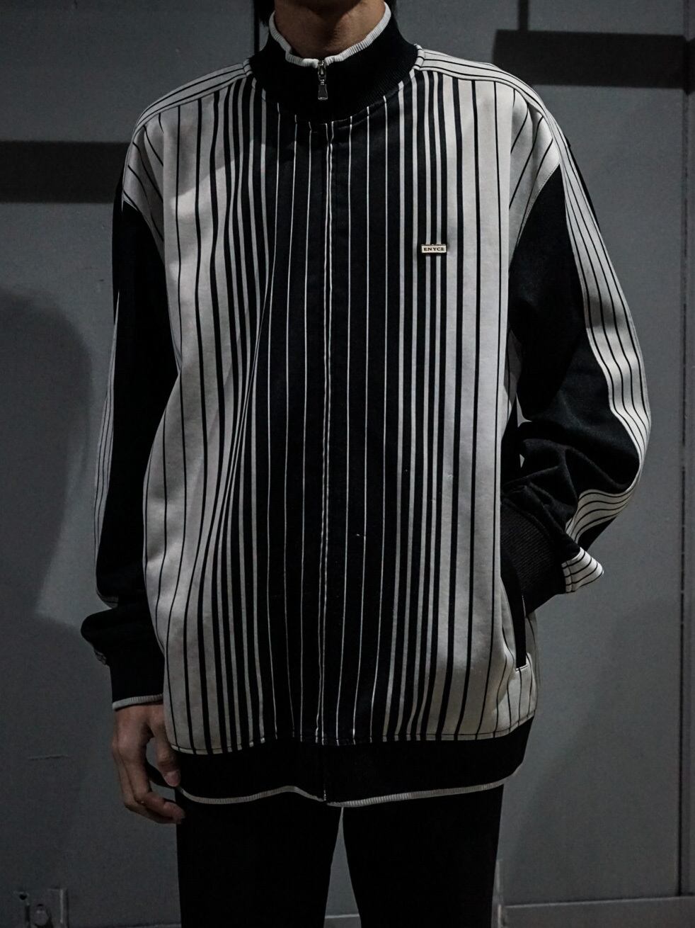 【add (C) vintage】"ENYCE" Line Stripe Pattern Track Jacket Caka(カカ）下北沢