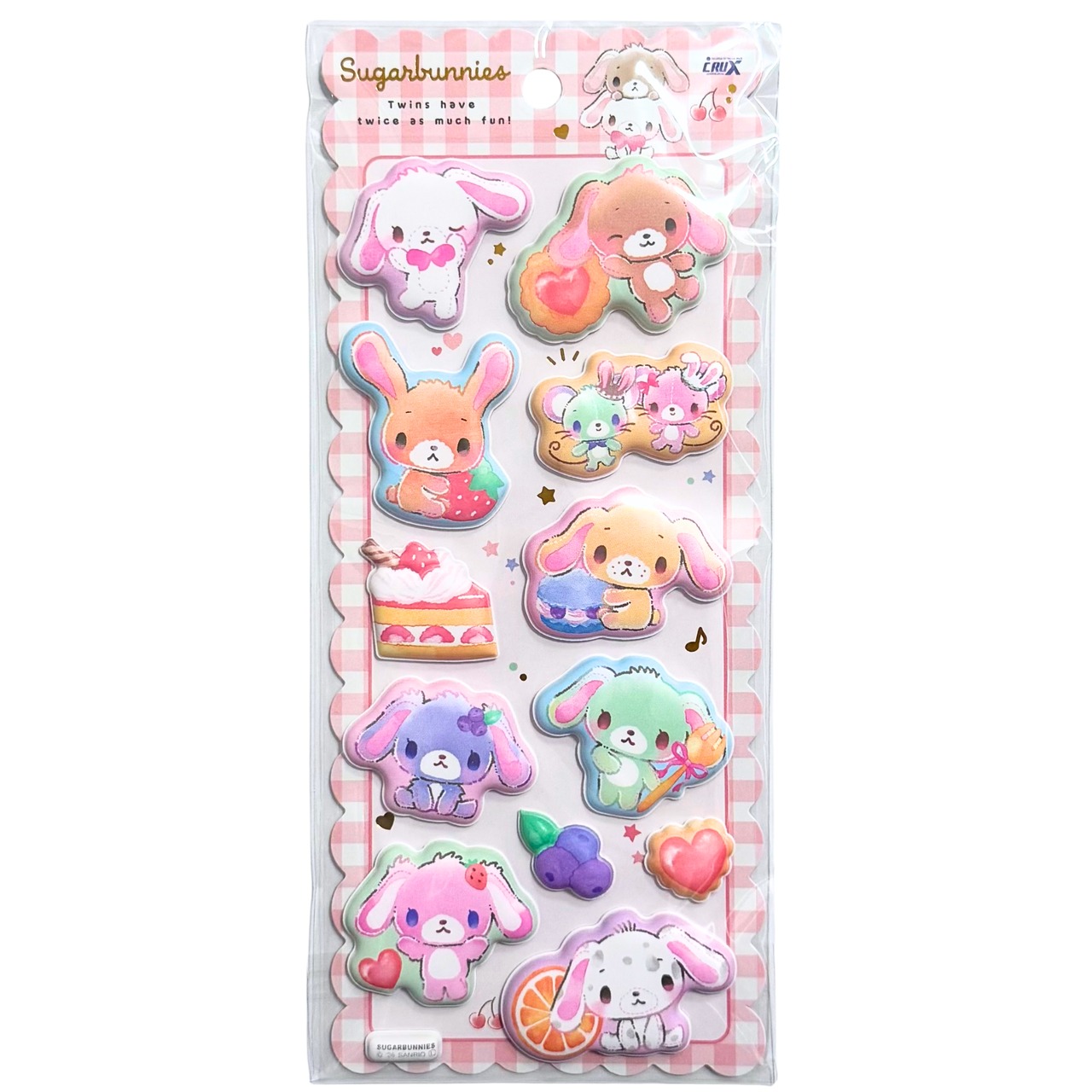 もちもちマシュマロシール　シュガーバニーズ/ピンク - 1