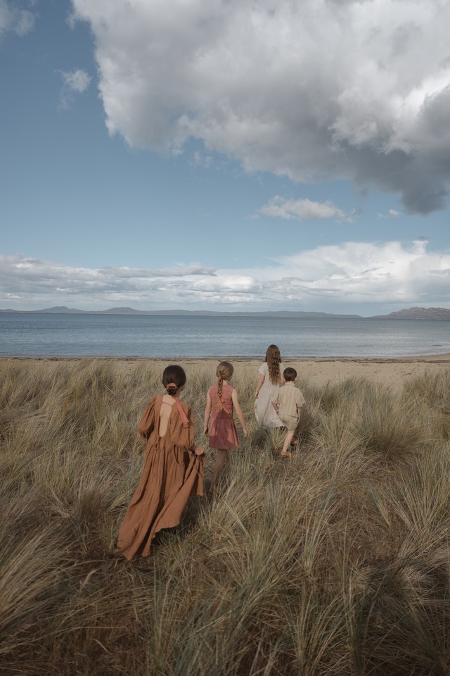 《即納》son and daughter / Marisol Dress 1-2Y/3-4Y