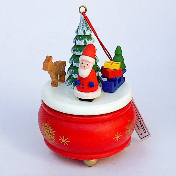 オルゴールとサンタ 赤 | 国立 木のおもちゃ ブレーメン オンラインストア