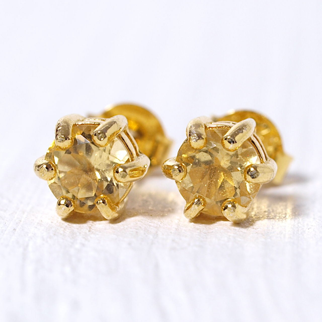 限定】ヘリオドールスタッドピアス（K18GP） | Natural Style