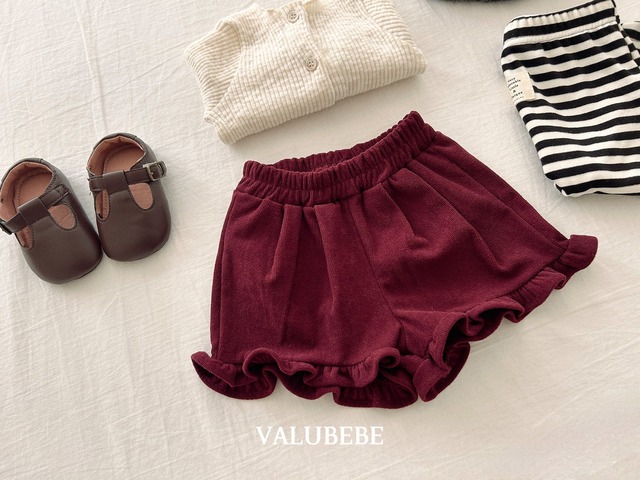 【予約/特典】valu bebe / golden ruffle shorts
