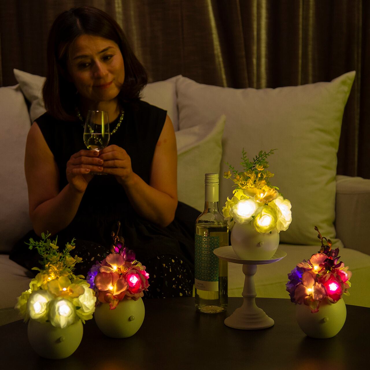 ❦ベル LEDライト/ルームフレグランス FLOWER PRINCESS ❦ベル LEDライト/ルームフレグランス FLOWER PRINCESS WANLECY