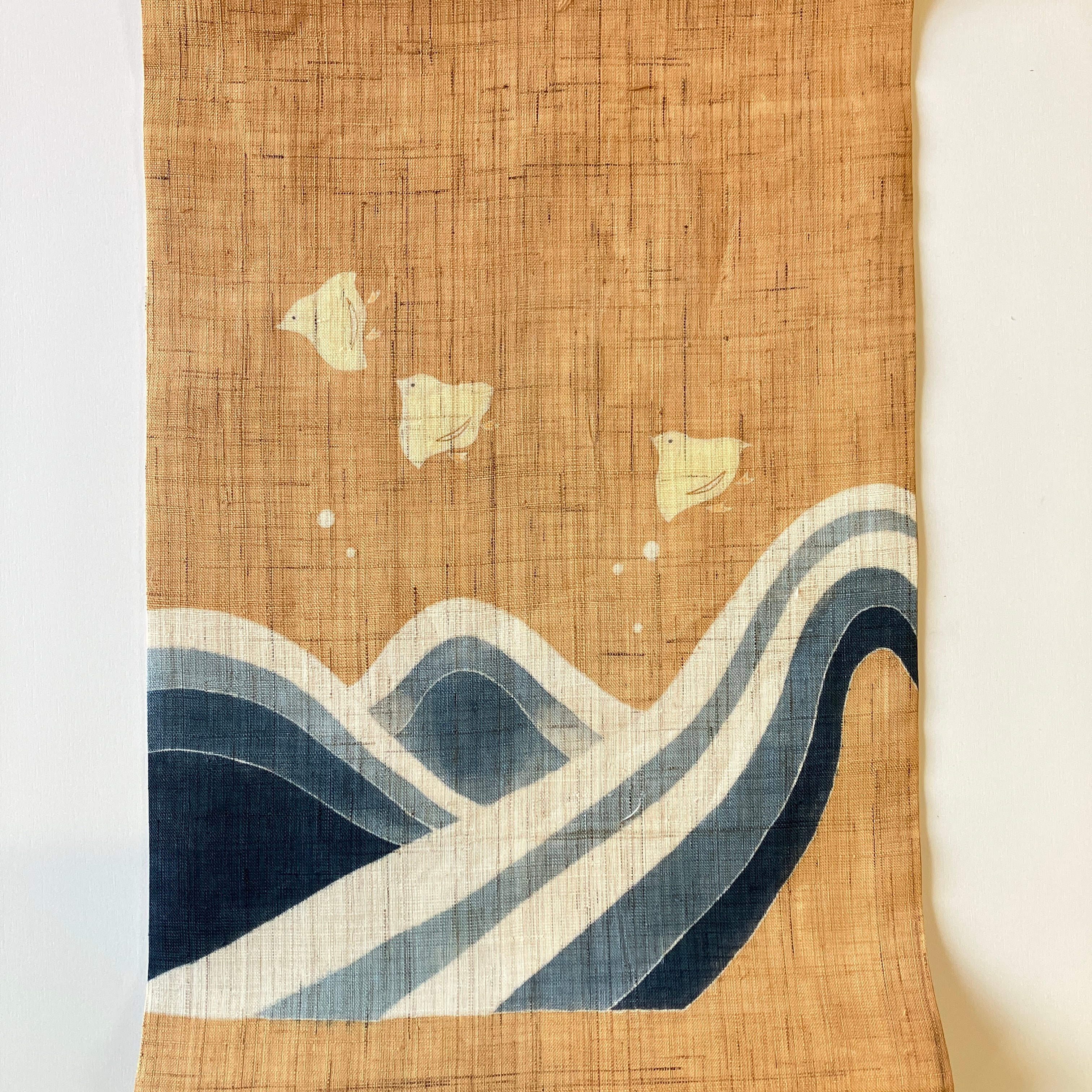 【SALE】手描友禅 仕立て上がり夏名古屋帯「千鳥」