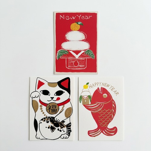ハレのお正月＊postcard SET