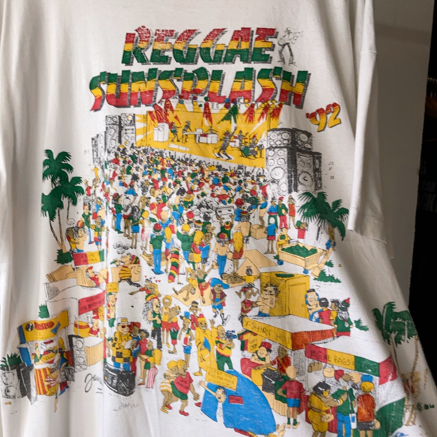 90'S 当時物　REGGAE SUNSPLASH Tシャツ　ヴィンテージ　L