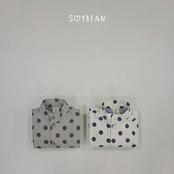 韓国子供服 / 26Autumn / soybean / オーバーサイズ ドット ジャケット / キッズ服 / ジュニア服 / 秋服 *XS~JM*