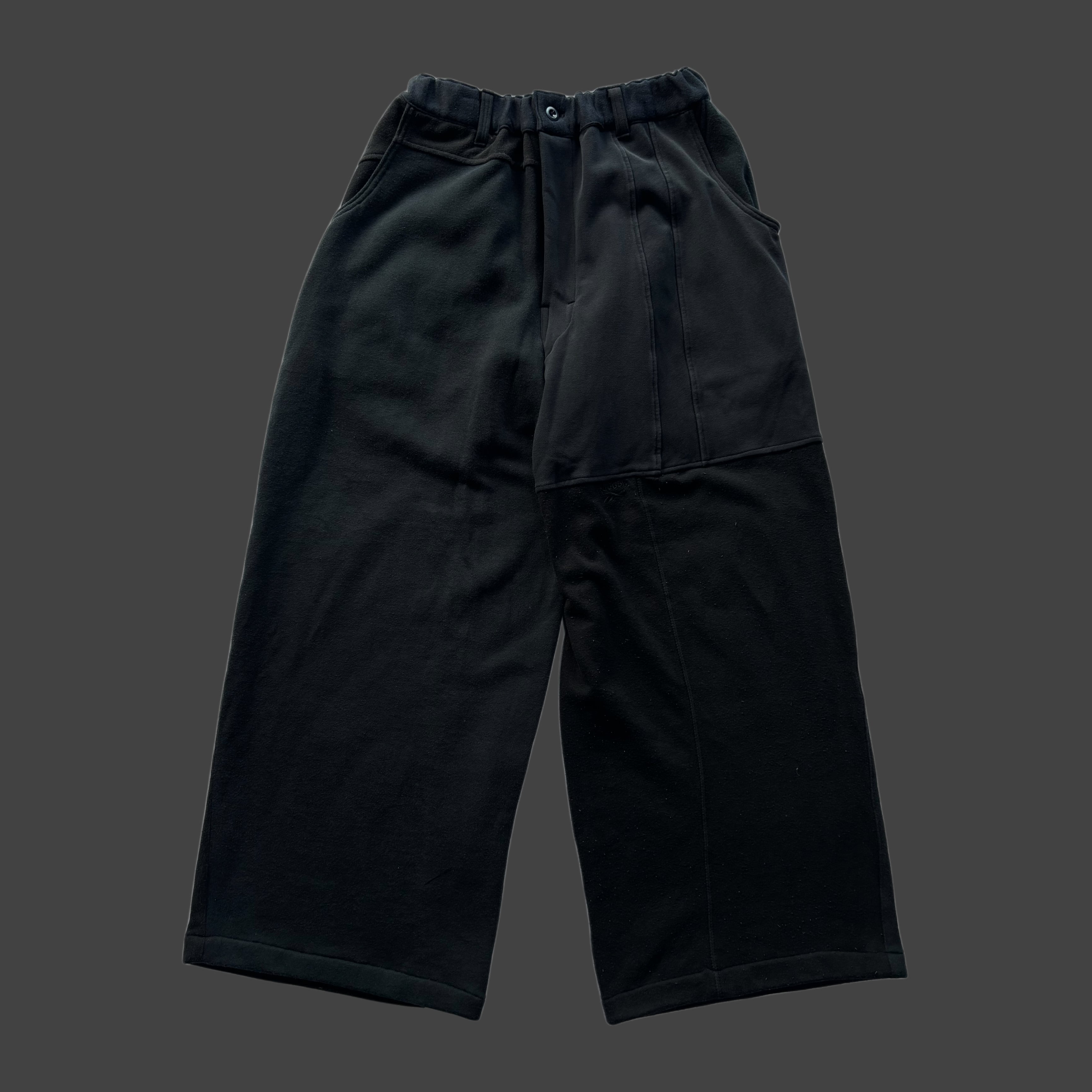 WIDE SWEAT TROUSERS / BLACK