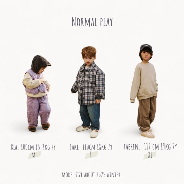 《予約》normal play ¨ walnut fleece jogger pants