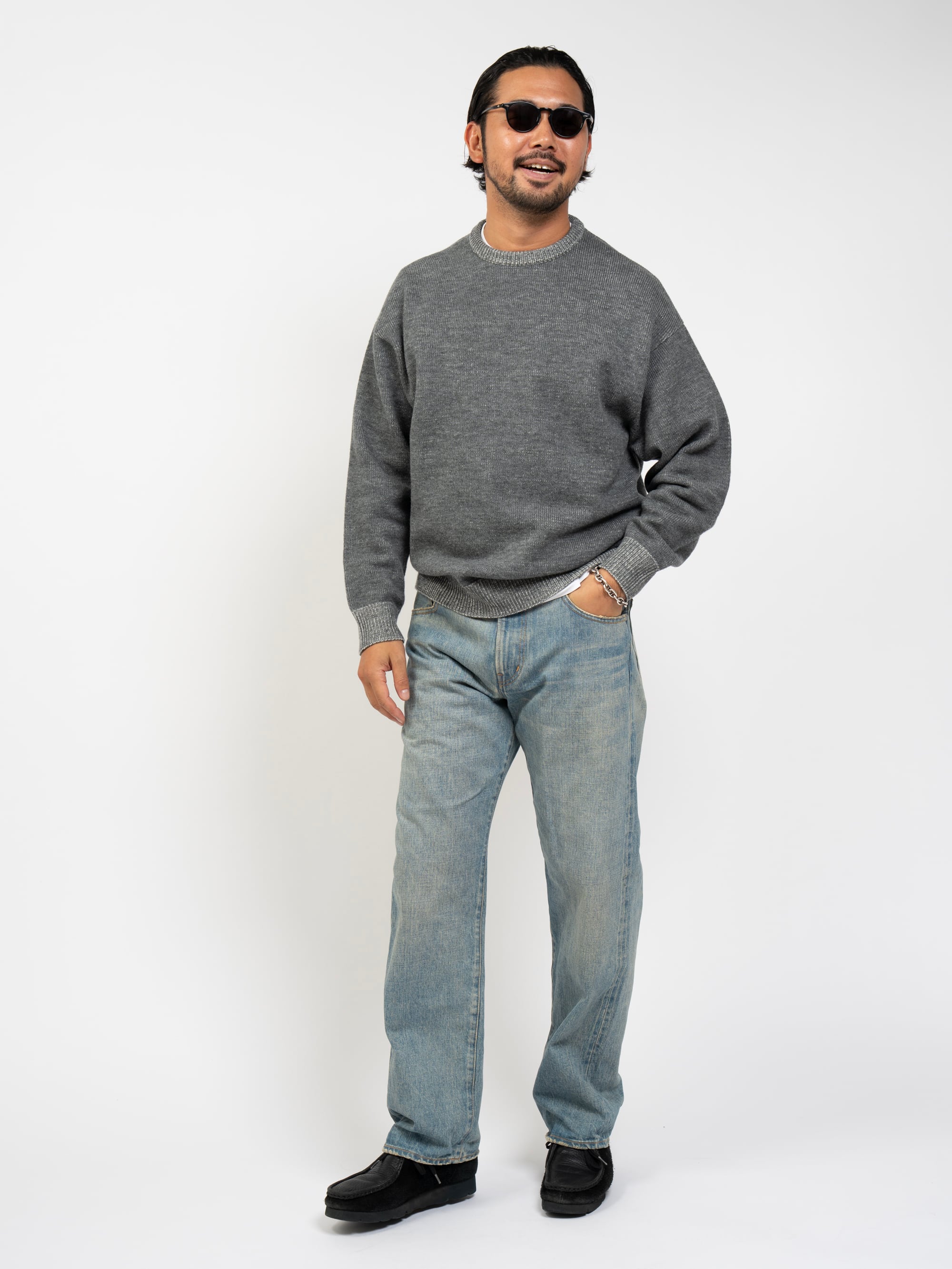 トップス KAJA PLATING CREW KNIT size L OVY DECI KAJA PLATING CREW KNIT | KAJA