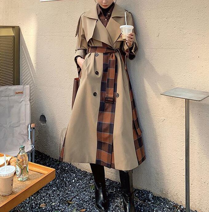 アウター 上着 コート トレンチコート Aライン くるぶし丈 マキシ丈