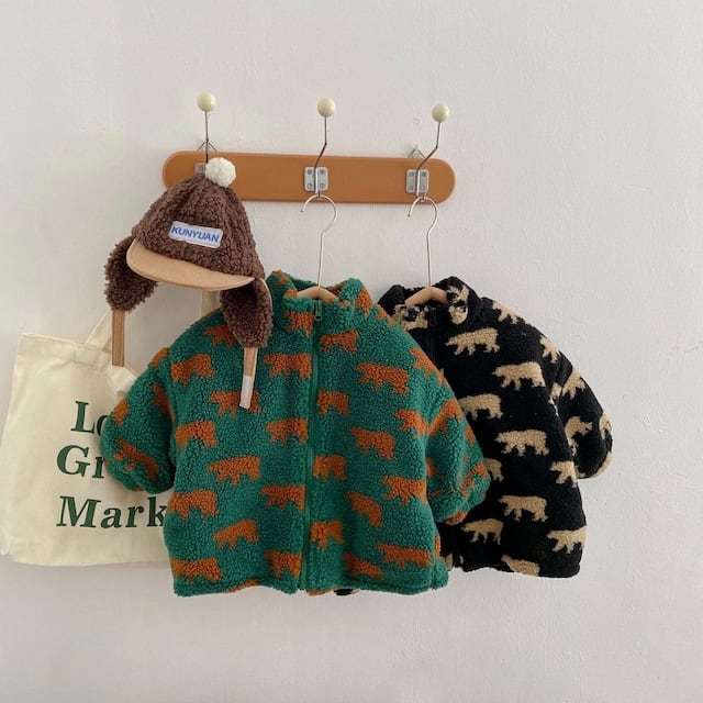 【KID】アニマルロゴボアアウター