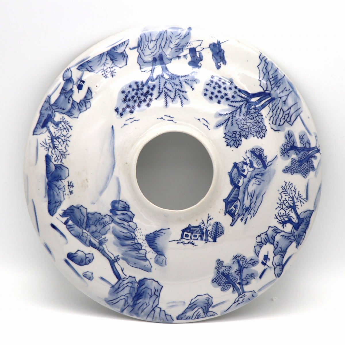 有田焼・染付山水・風景文灯篭・飾燈籠・磁器・No.201129-01・梱包 