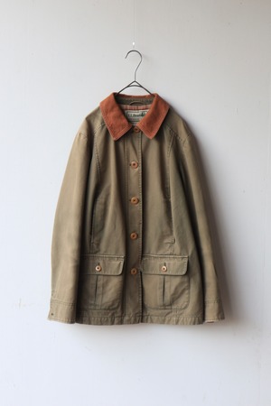l.l.bean khaki x brown coverall