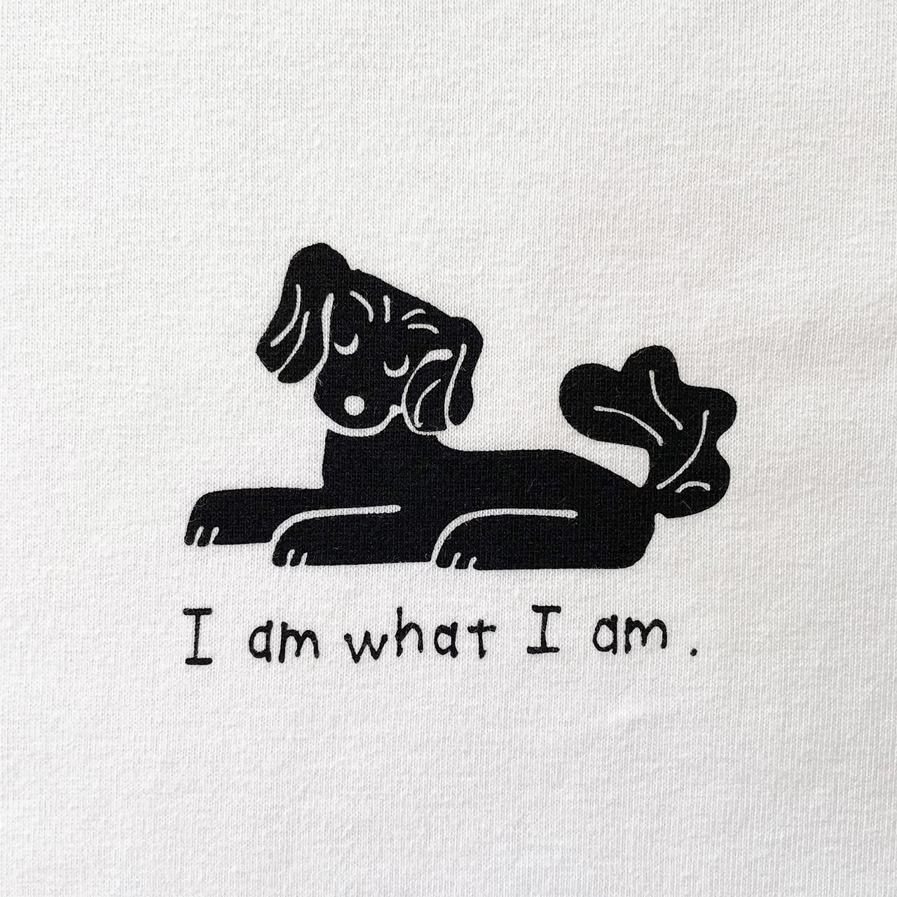 "I am what I am." Long-sleeve shirt (White)