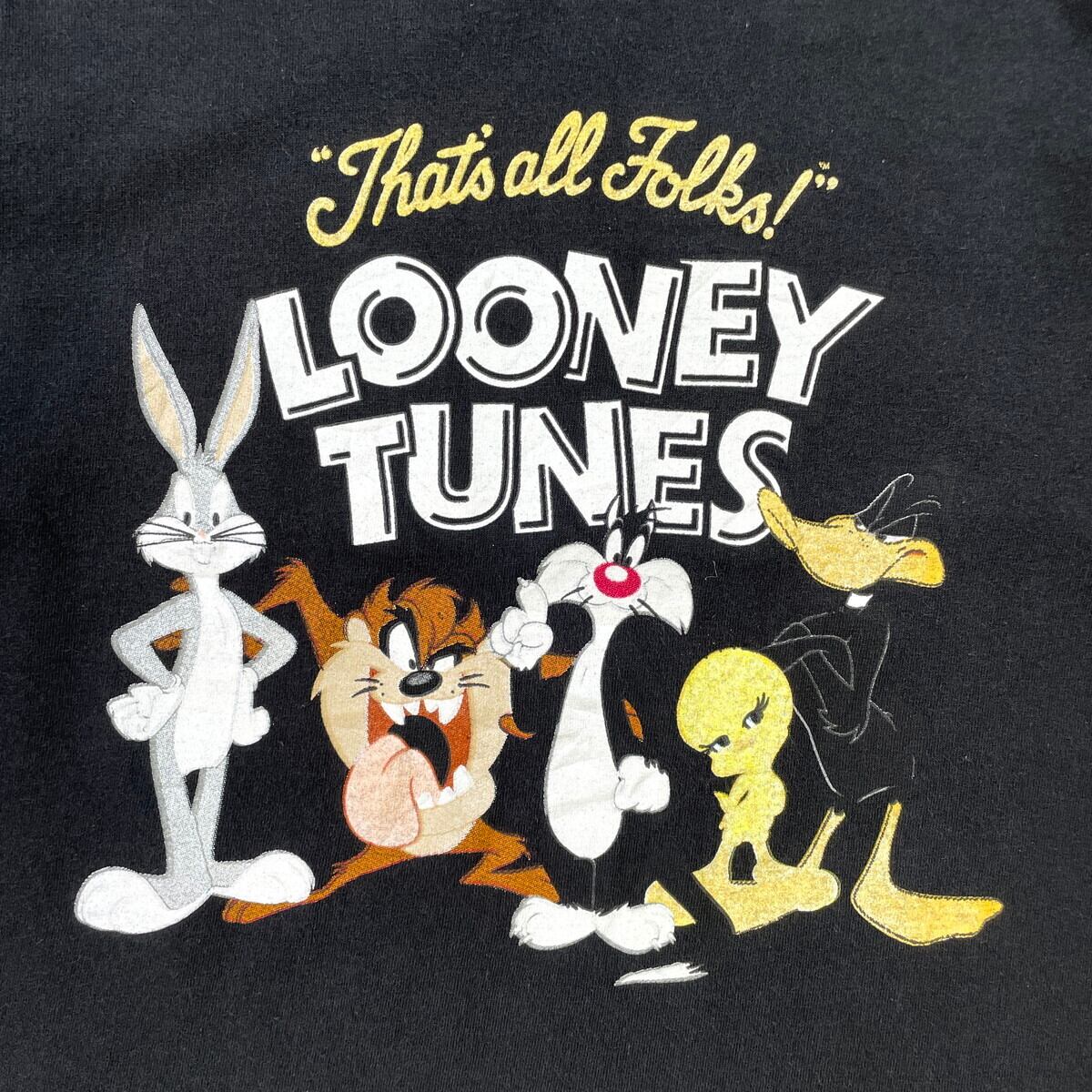 LOONEY TUNES キャラクター プリントTシャツ メンズS 古着 ルーニー