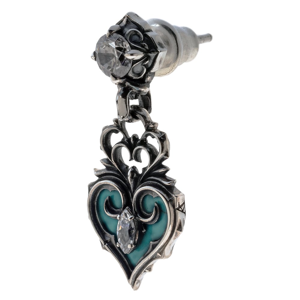 ハートオブジオーシャンピアス2 片耳分 AKE0135 Heart of the Ocean Earrings 2 シルバーアクセサリー Silver jewelry