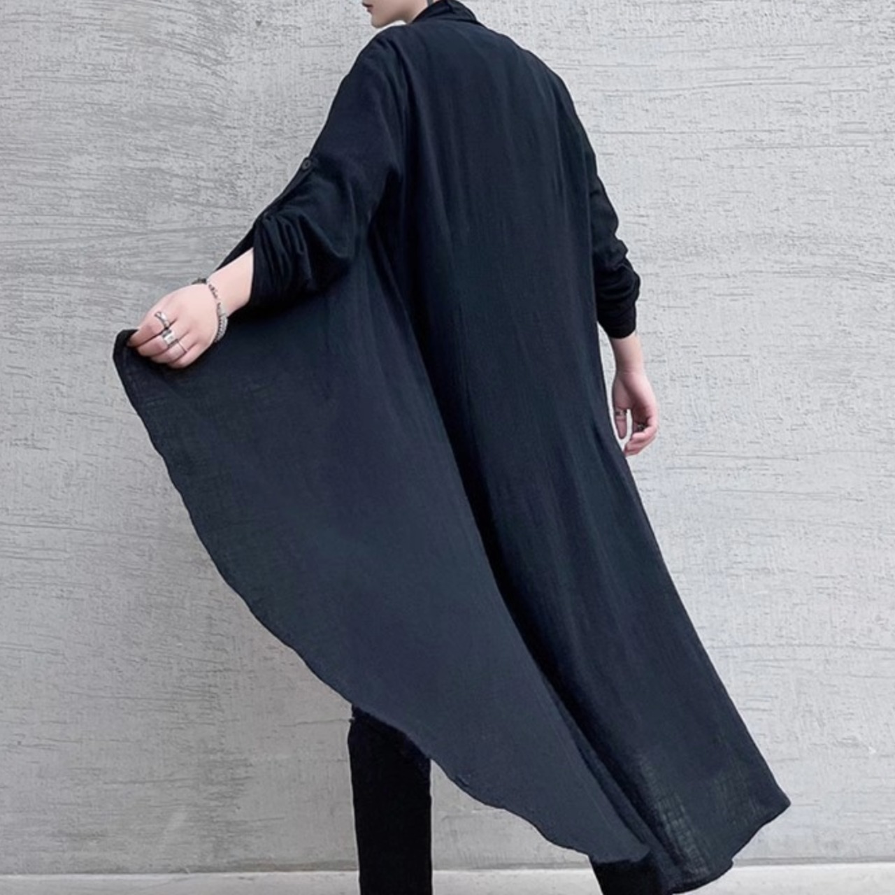 Drape Hem Long Cardigan　TB2613・画像4
