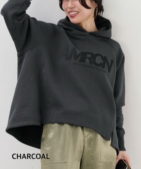 MICA&DEAL /【AMERICANA×MICA&DEAL】裏起毛ロゴフードパーカー | anouk