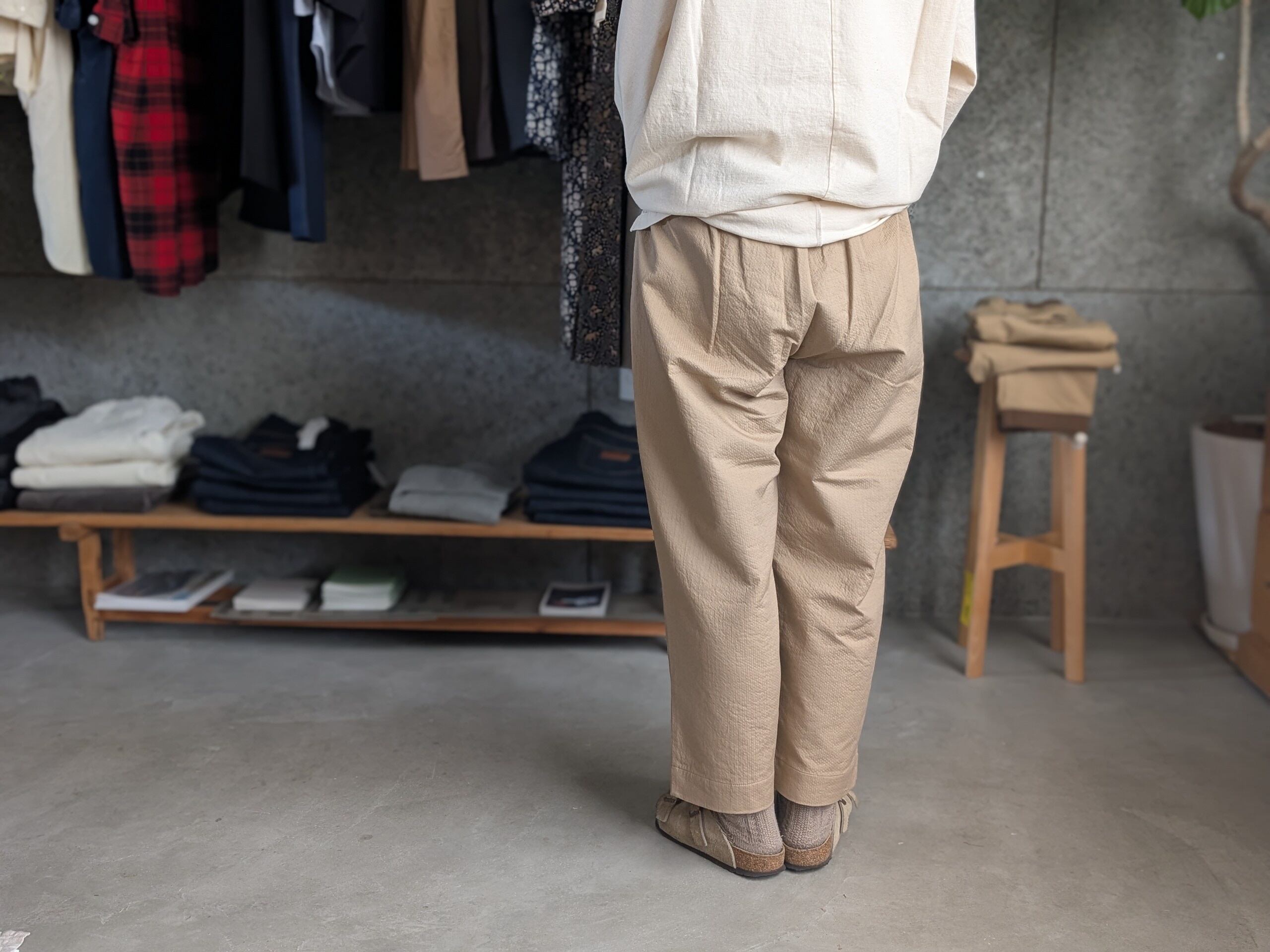 Cion】コットンタックストレートパンツ（Lady's） | French Bull