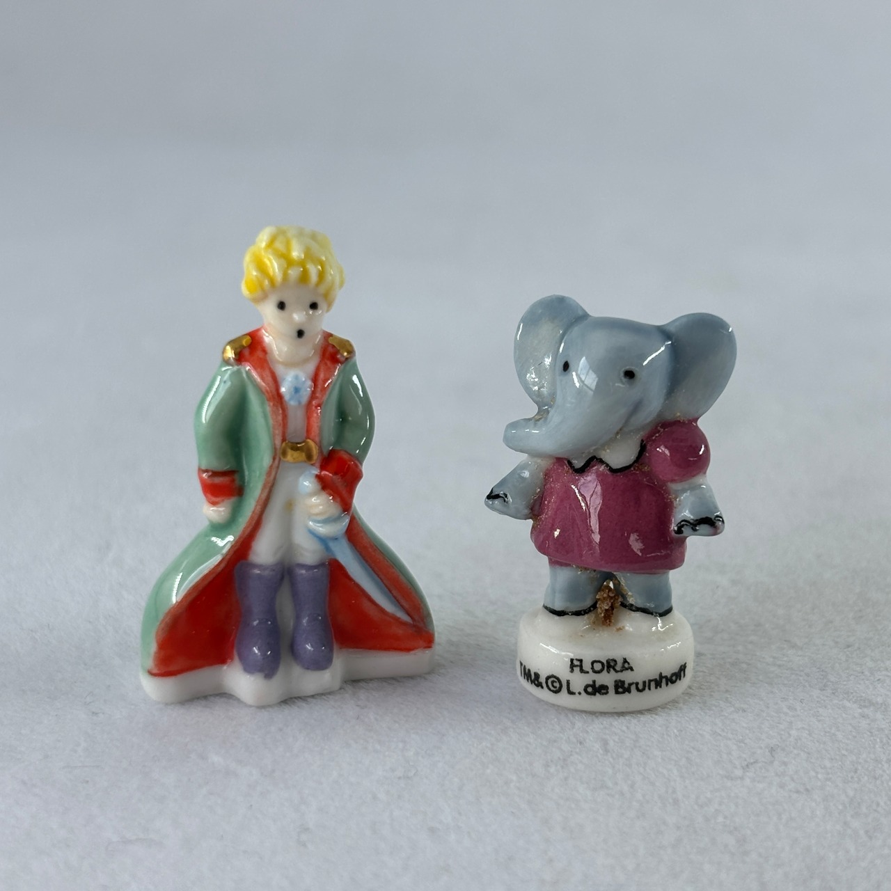 フェーブ　陶器ミニチュア　星の王子様　ババ―ル　 2個セット　ガロットデロア　フランス絵本　12oteg19-7