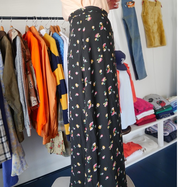 KOREA flower pattern long skirt