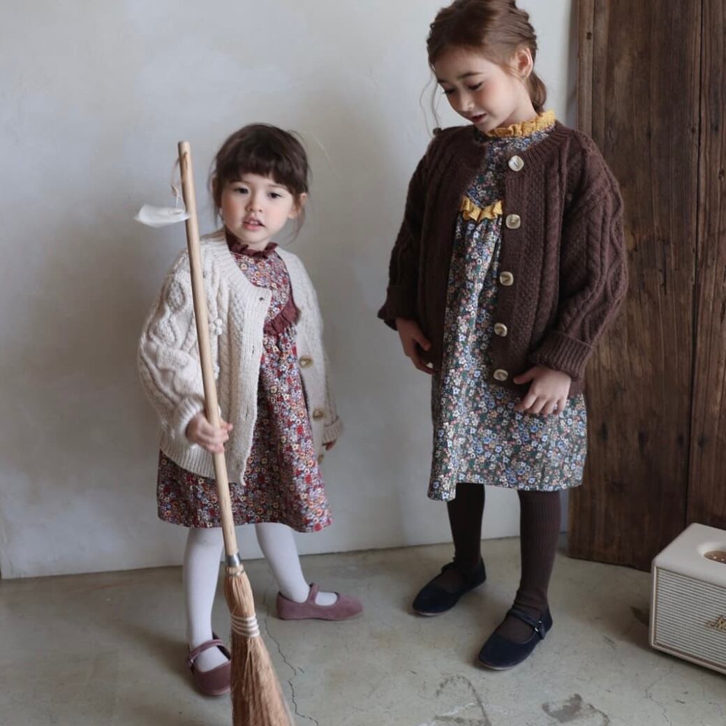 popcorn knit cardigan