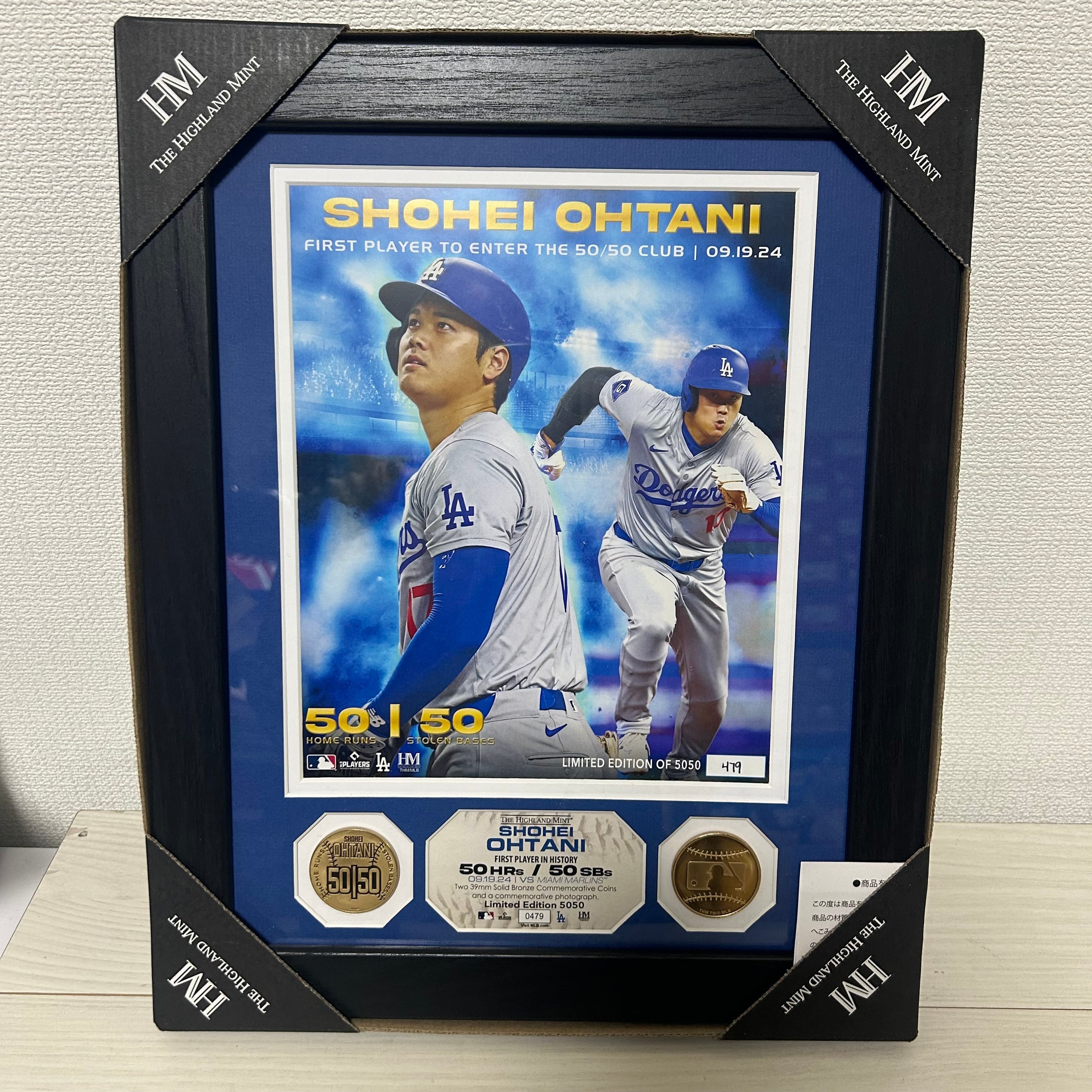 大谷翔平 2024 50/50達成記念グッズ ダブルコインフォトミント