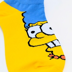 ✨️是非親子で♡✨️【 Ankle socks / アンクルソックス 】2Pペアセット『 The Simpsons / シンプソンズファミリー&マージ・シンプソン 』親子ペアソックス / レディース / キッズ / 靴下 / ショートソックス〚アメリカン雑貨 アメトイ〛