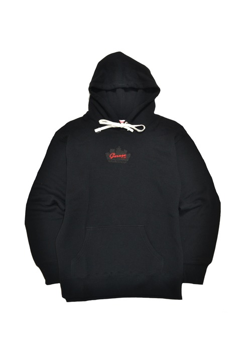 Silhouette logo hoodie Black
