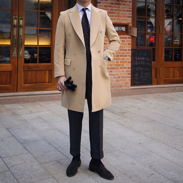 ダブルブレスト ミドル丈 ジャケット 2color OJ0040